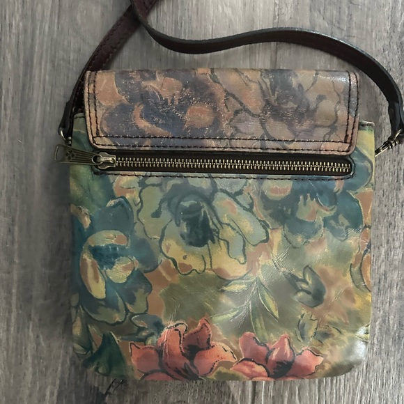 Patricia Nash Floral Leather Crossbody Bag - Picture 2 of 9